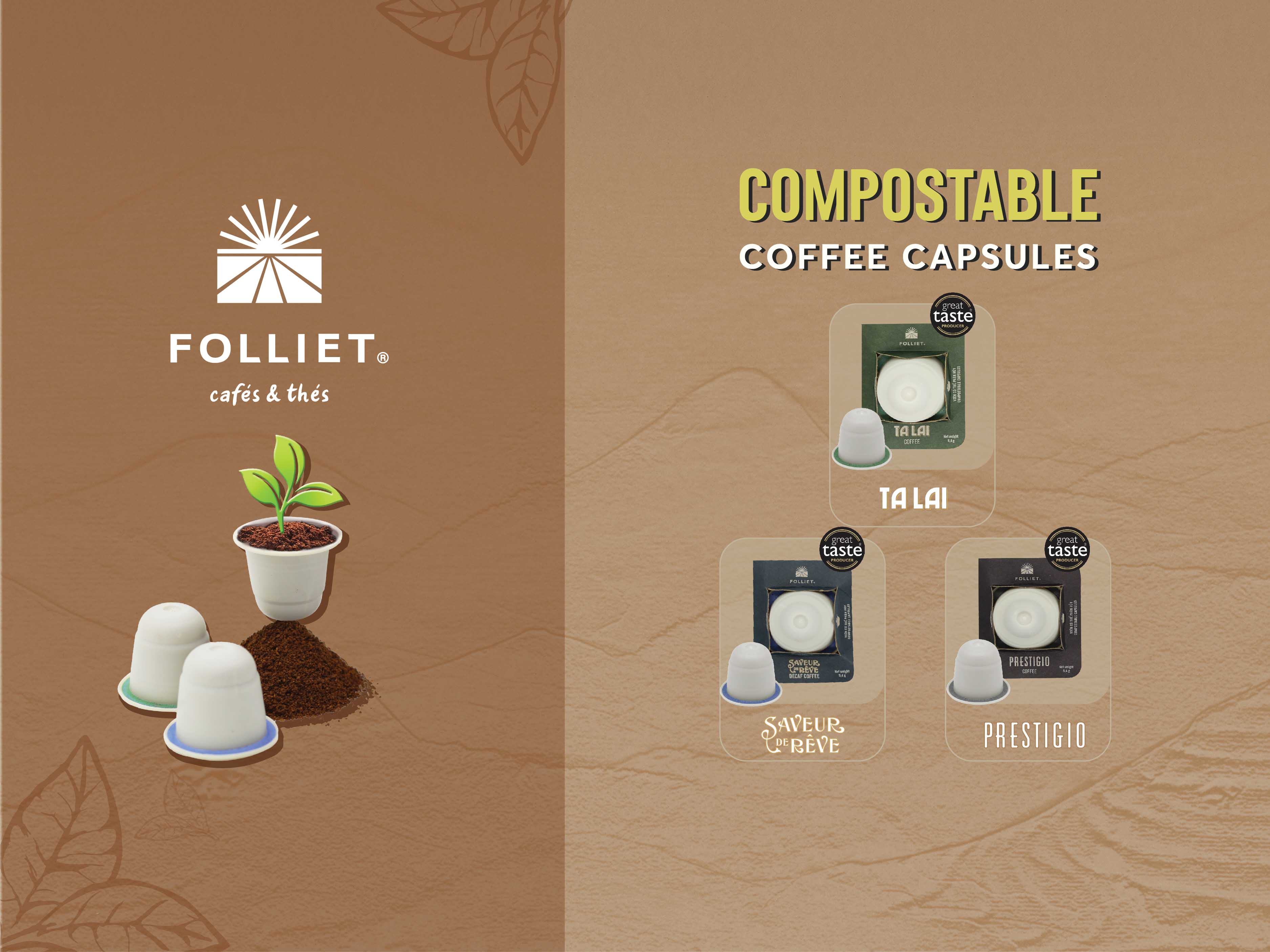 Folliet® Compostable Coffee Capsules
