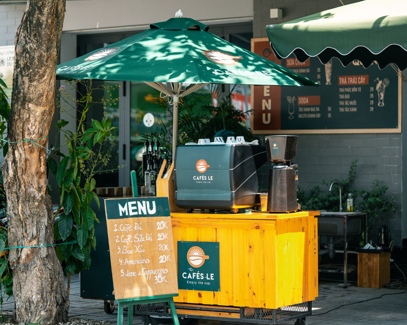 Cafés Le Quán là chuỗi quán cà phê thân thiện với môi trường